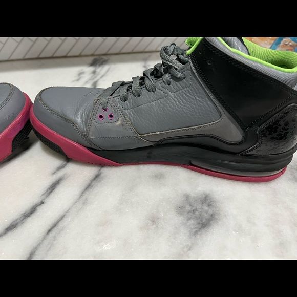 A1-Nike Air Jordan Flight Origin 599593-090 Cool Grey, Size 11.5, VTG 2013 - Picture 6 of 10